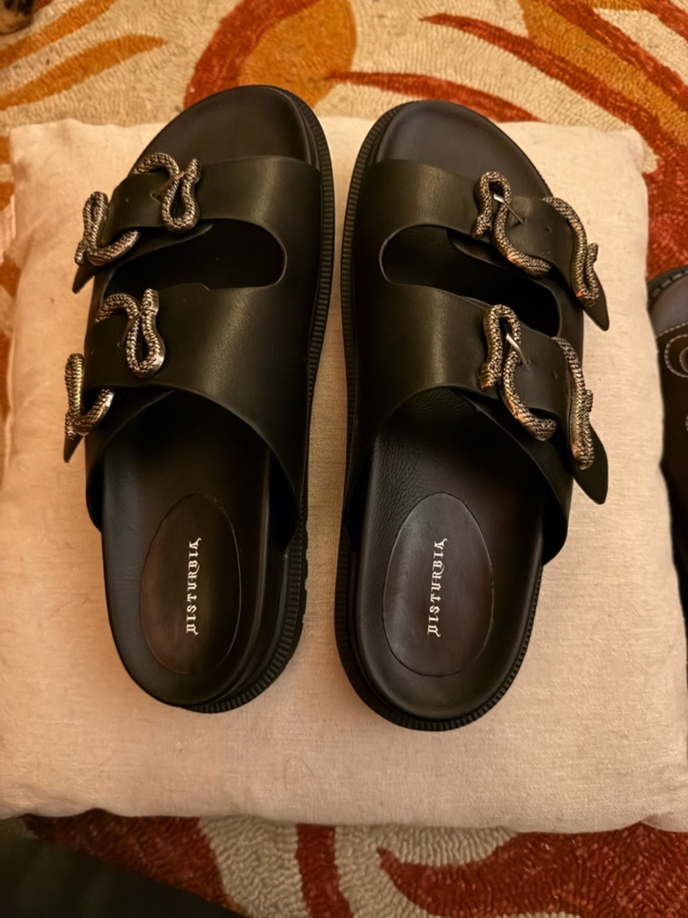 Mamba Snake Buckle Sandals